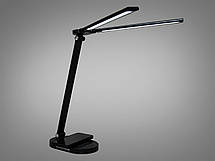 Компактна розкладна лед настільна нічна лампа з usb зарядкою 14Вт, фото 4