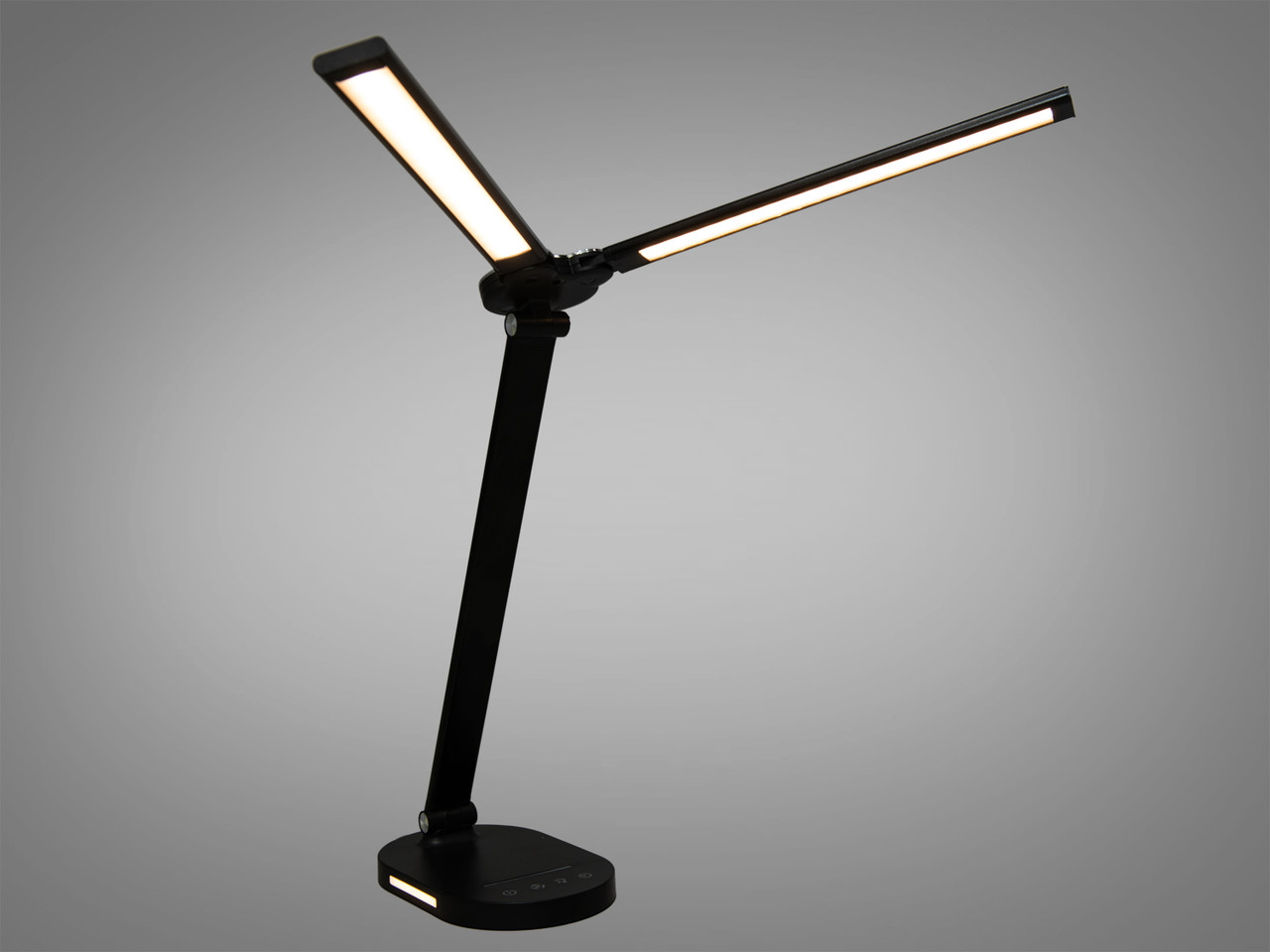 Компактний світлодіодний настільний нічний світильник 14Вт чорний