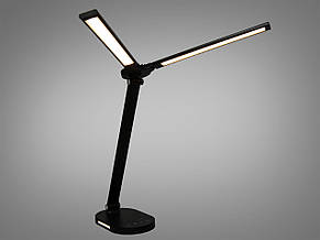 Компактний світлодіодний настільний нічний світильник 14Вт чорний, фото 1