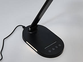 Компактний світлодіодний настільний нічний світильник 14Вт чорний, фото 3