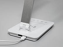 Світлодіодна настільна нічна лампа з usb зарядкой таймером дімером, фото 4