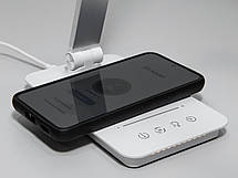 Світлодіодна настільна нічна лампа з usb зарядкой таймером дімером, фото 5