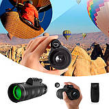 Монокуляр UN-3012 40X60 надпотужний легкий компактний з подвійним фокусуванням PY-20, фото 9