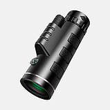 Монокуляр UN-3012 40X60 надпотужний легкий компактний з подвійним фокусуванням PY-20, фото 2