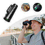 Монокуляр UN-3012 40X60 надпотужний легкий компактний з подвійним фокусуванням PY-20, фото 3