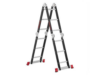 Драбина-трансформер 4х3, сталевий профіль 3380мм, 150кг LT-0023 ТМ INTERTOOL FG