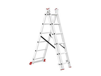 Драбина універсальна розк.,алюмінієва 3-х сек. 3х6сх,3.41м LT-0306 ТМ INTERTOOL FG