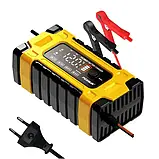 Зарядний пристрій для акумулятора Foxsur FBC122410E Yellow 12 В 10 А - 24 В 5 A, 6-180 А-год, фото 4
