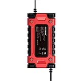 Зарядний пристрій для акумулятора Foxsur FBC122410E RED 12 В 10 А - 24 В 5 A, 6-180 А-год, фото 3