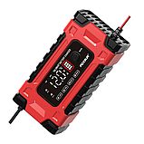 Зарядний пристрій для акумулятора Foxsur FBC122410E RED 12 В 10 А - 24 В 5 A, 6-180 А-год, фото 5