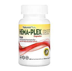 NaturesPlus, Hema-Plex, комплекс із залізом, 60 КАПСУЛ ШВИДКОЇ ДІЇ