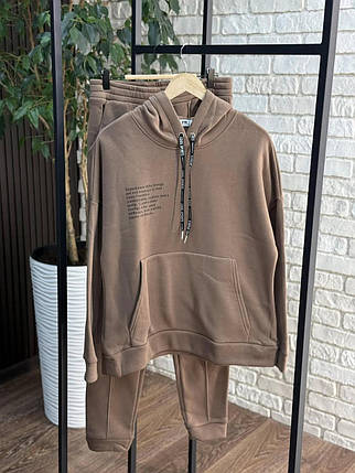 Стильний жіночий костюм на флісі, тканина "Трикотаж" 50, 52, 54, 56 розмір 50, фото 2