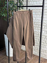 Стильний жіночий костюм на флісі, тканина "Трикотаж" 50, 52, 54, 56 розмір 50, фото 3