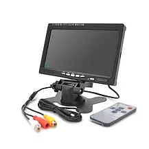 Монітор  LCD Color monitor 7"  ( AV1/AV2 ) два відеовходи, фото 3
