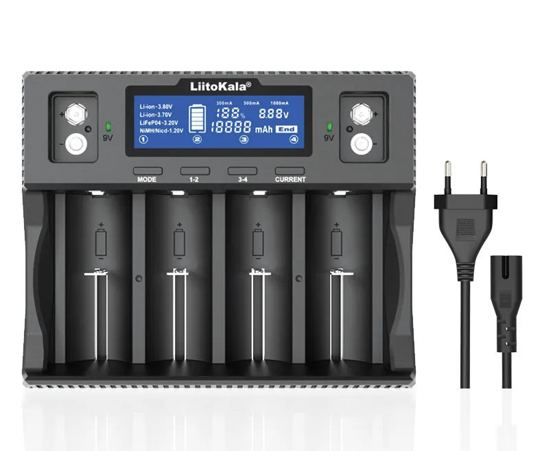 Заряджання 4 акумулятори 32700 18650 крона LiitoKala Lii-D4XL, фото 1