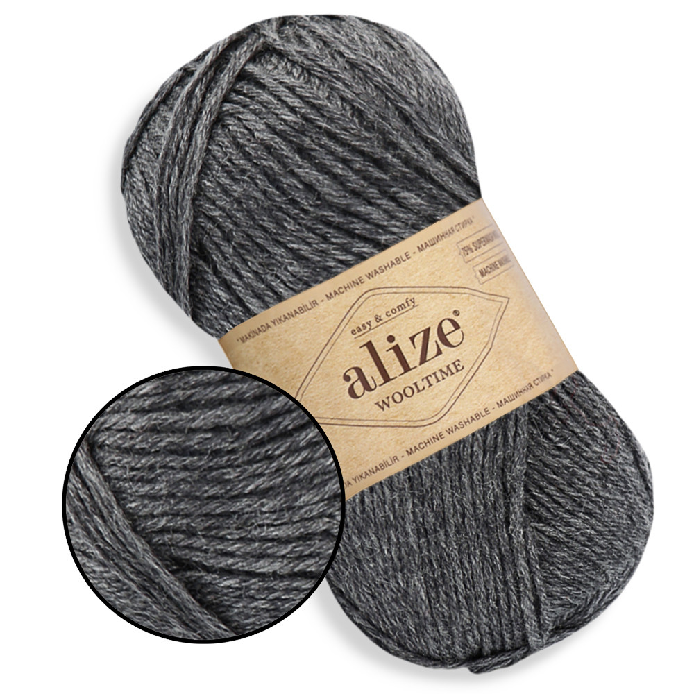 Alize Wooltime, Сталевий No182, фото 1