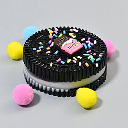 Іграшка-антистрес Сквіш Таба Печиво Oreo чорний липкий