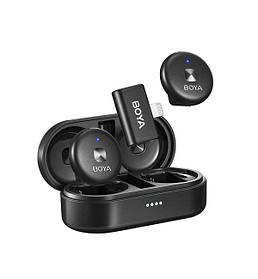 Бездротовий мікрофон подвійний Lightning 2.4ГГЦ 50 м BOYA Omic-D
