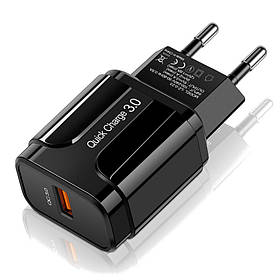 Адаптер швидкого заряджання 18 Вт 3 А QC3.0 Puluz SYA001078901A