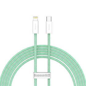 Кабель Type-C Lightning для айфон PD 20 Вт 2м зелений Baseus Dynamic CALD000106