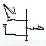 Стійка-тримач для камери мікрофона світла Ulanzi UURig Universal Desktop Livestream Stand, фото 3