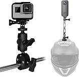 Кріплення на шолом і на кермо для Insta360 GoPro AC Prof 428C-2, фото 3
