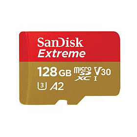 Картка пам'яті 128 ГБ microSDXC UHS-I U3 A2 SanDisk Extreme SDSQXAA-128G-GN6GN