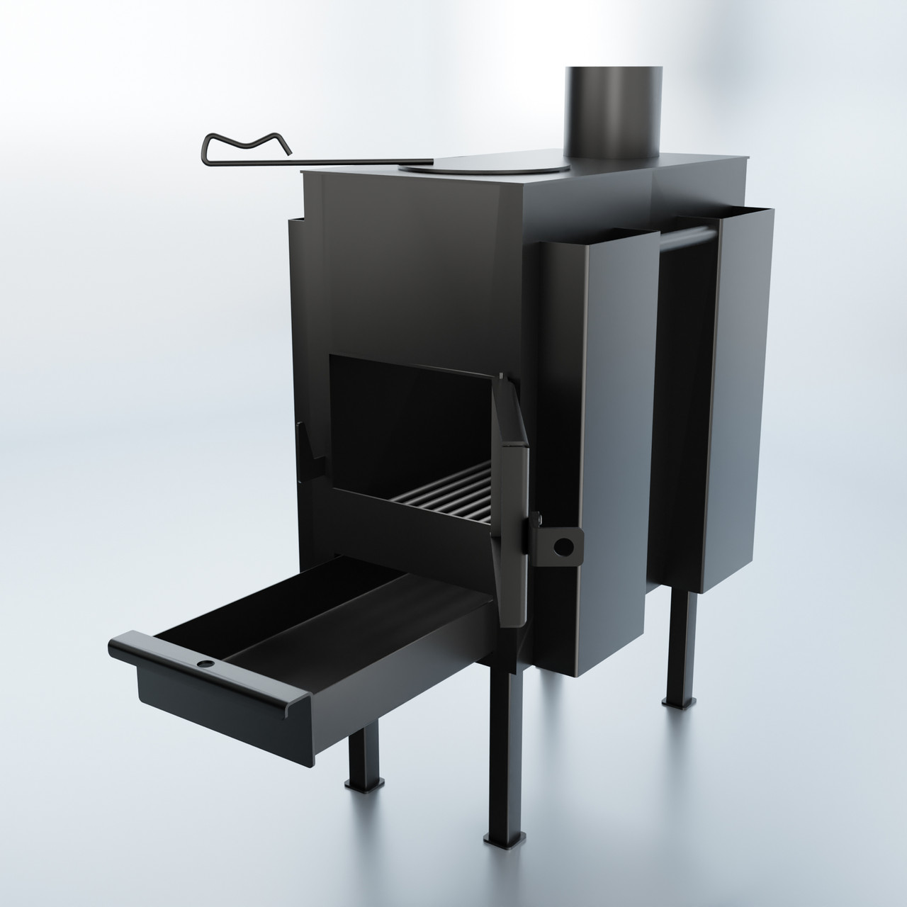 Буржуйка OKO-30	з фонами d3,0. Піч дров'яна, фото 1