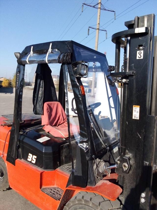 захисний тент водія електронавантажувача тент на кабіну фронтального навантажувача