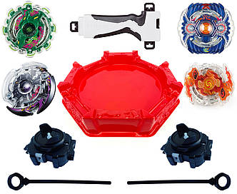 Бейблейд Набір Storm Gyro “Осліплююча детонація” 8 в 1 АРЕНА 34см + 4 Дзига + 2 Запускача + 1 Ручки 300185