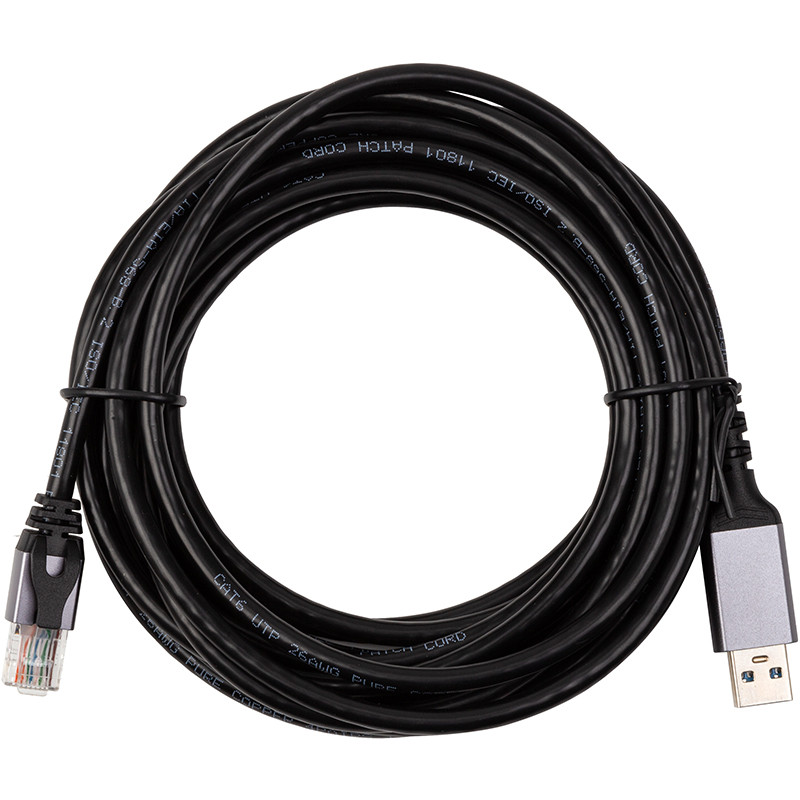Кабель PowerPlant CAT6 UTP, USB3.0 Type-A - RJ45 5 м