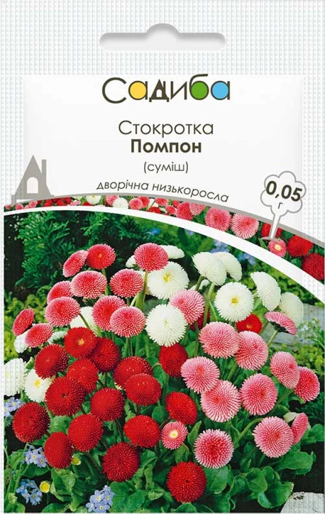 Стокротка Помпон суміш, 0,05 г, Садиба