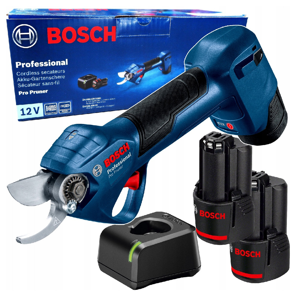 Електросекатор Bosch Professional Pro Pruner з 2 батареями і зарядним пристроєм 06019K1021 (Бош)