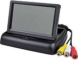 Монітор / дисплей для камери заднього виду на 2 відеовходи складний 5", фото 4