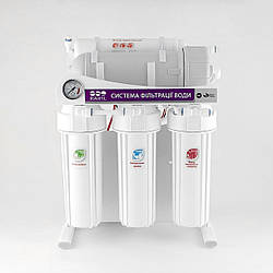 Система зворотного осмосу Raifil 300G - 3/8 10"Slim з манометром