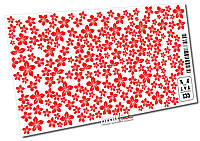 Слайдер-дизайн для декора ногтей Mia-M Professional №135 Цветы красные