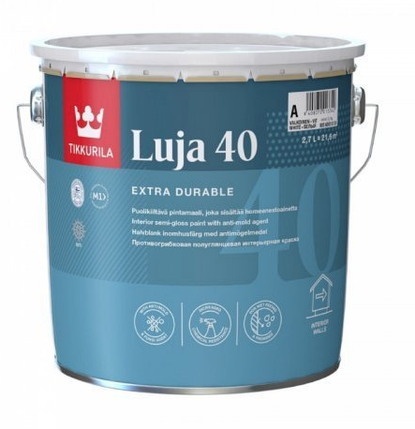 Фарба покривна напівглянцева,  Tikkurila Luja 40 базіс А 9л, фото 1