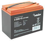 Тягова акумуляторна батарея MERLION 6-DZM-45 12V 45Ah M5 (223х121х175), фото 3