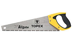 Ножівка по дереву пилка ручна Topex Aligator 400мм 7TPI N