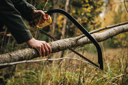 Ножівка по дереву пилка ручна лучкова Fiskars SW30 625 мм N, фото 3