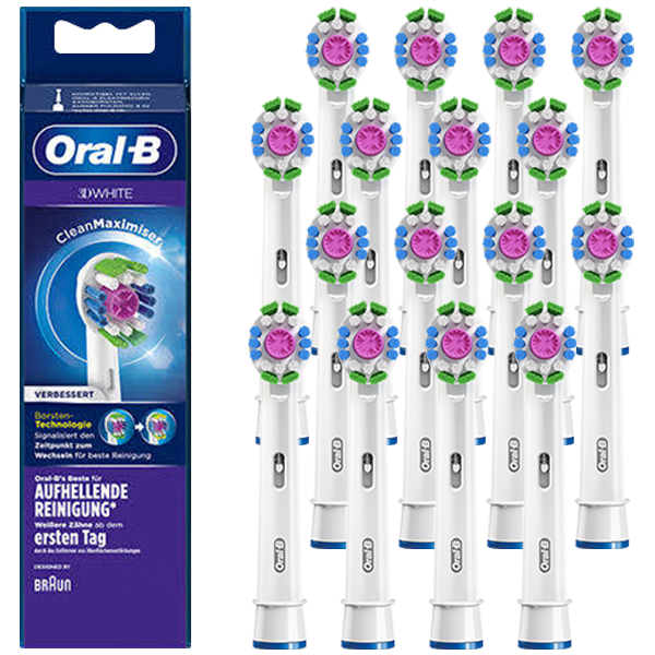 Насадки на зубні щітки Oral-B EB18p 3D White Luxe CleanMaximiser (16 шт.)