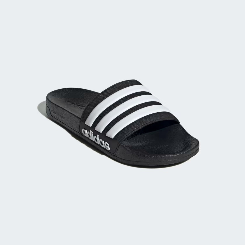 Легкі шльопанці Adilette Aqua від Adidas з фірмовими смужками оригінал 39