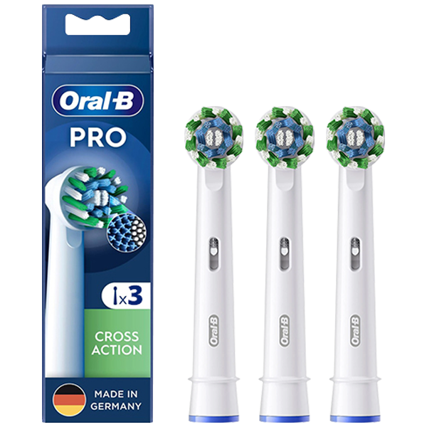 Насадка для електричної зубної щітки Oral-B EB50RX Pro Cross Action White (3 шт.)