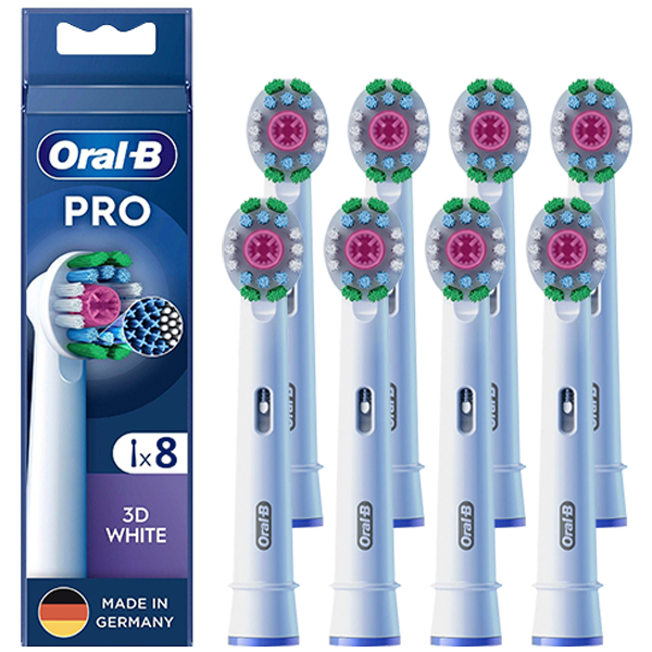 Насадки Oral-B EB18pRX Pro 3D White Luxe на зубну щітку (8 шт.)