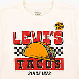 Дитяча футболка Levi's з принтом Fresh & Hot Tacos 1159833379 (Молочний 147-163), фото 6