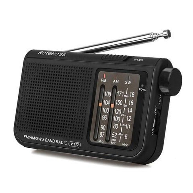 Радіоприймач Retikess V117 (на батарейках 2*АА), фото 1