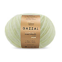 Gazzal ALPACA AIR (Газзал Альпака Ейр) № 91 зелена фісташка (Напіввовняна пряжа, нитки для в'язання)