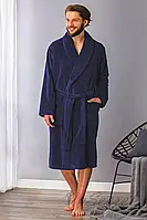 Чоловічий халат в клітинку для дому Key MGL-191