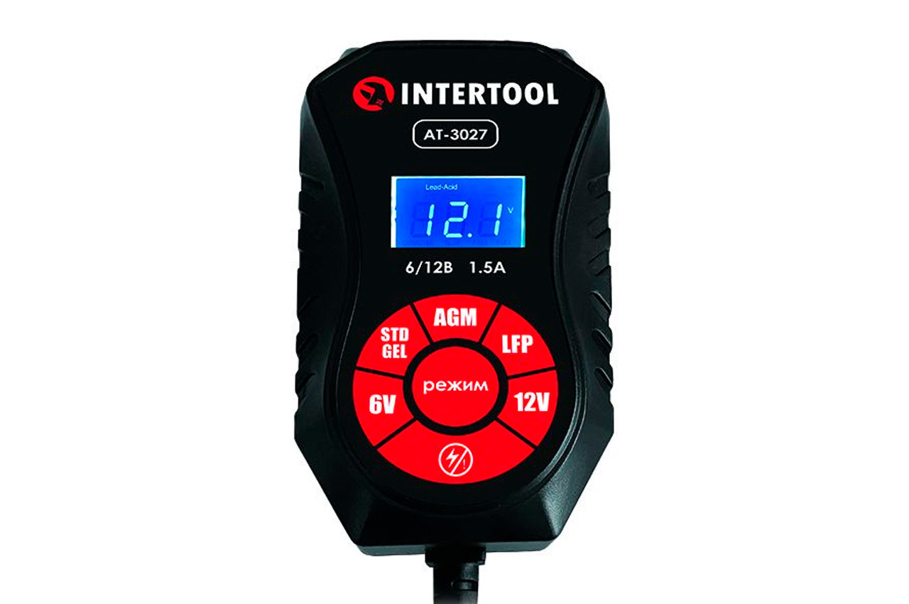 Зарядний пристрій Intertool - 6/12В x 1,5А x 40Ач