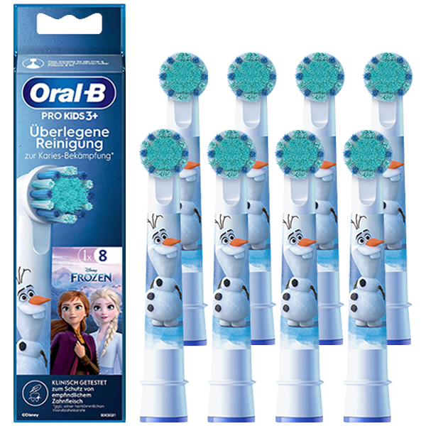 Насадка для електричної зубної щітки Oral-B Kids Extra Soft EB10S Pro Frozen-Olaf (Крижане серце-Олаф) White (8 шт.)